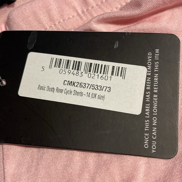 NWT Pretty Little Thing, Dusty Rose color , cycle bike shorts - Picture 2 of 3